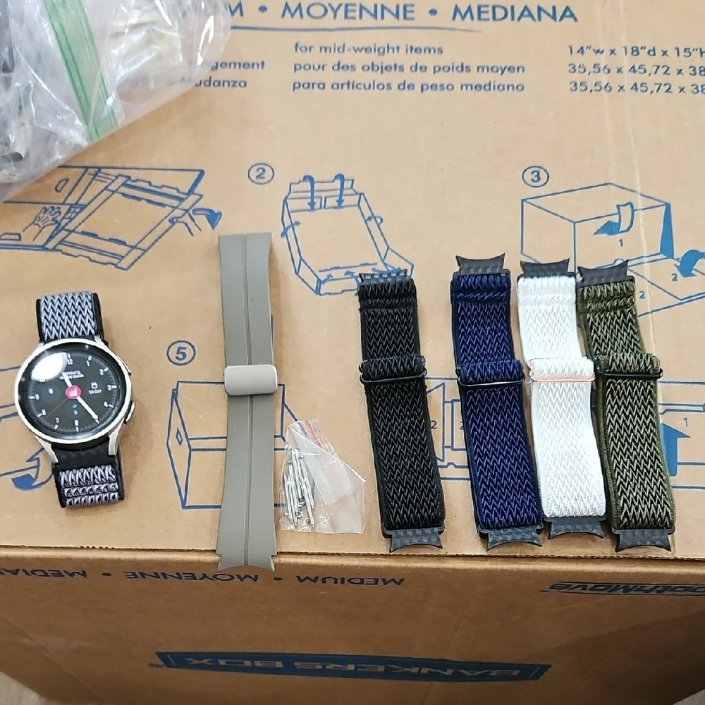 Samsung Smartwatch with Black and Silver Design